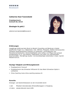 Web-Profil Catherine Hool Twerenbold