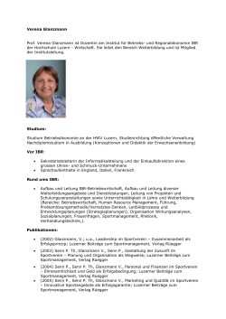 Catherine Walthard - Hochschule Luzern