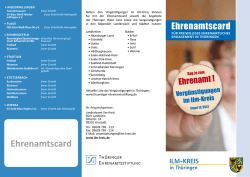 ehrenamtscard - Ilm