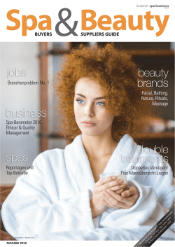 business beauty brands spas jobs double treatments