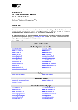 Online Stellensuche - beim Kanton Aargau