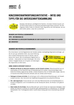 Doc Workshop Konzerninitiative