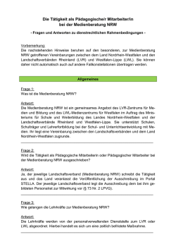 Die T&auml;tigkeit als P&auml;dagogische/r Mitarbeiter/in bei der