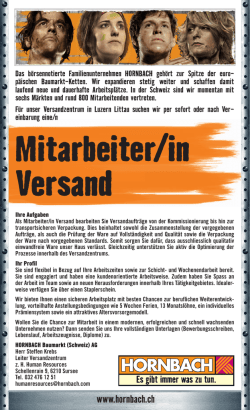 Mitarbeiter/in Versand