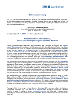 Wissenschaftliche/r Mitarbeiter/in