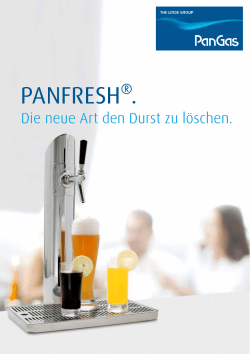 PANFRESH®. Die neue Art den Durst zu löschen.