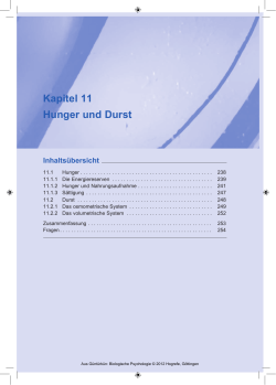 Kapitel 11 Hunger und Durst
