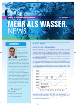 Newsletter September 2015 - Verband schweizerischer