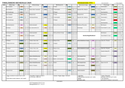 Herbstsemester 2015 THEOLOGISCHE HOCHSCHULE CHUR
