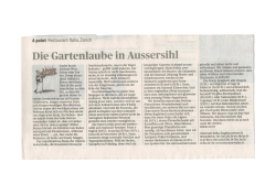 Die Gartenlaube in Aussersihl