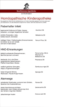 Hom&ouml;opathie Kinder - Kurf&uuml;rsten
