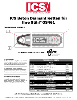ICS Beton Diamant Ketten für Ihre Stihl® GS461