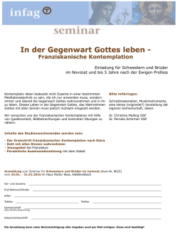 In der Gegenwart Gottes leben