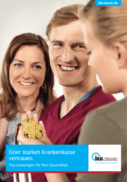 Einer starken Krankenkasse vertrauen.