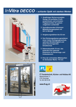 InVitra DECCO &ndash; schlanke Optik mit starken Werten www.ft