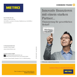 Innovativ finanzieren mit einem starken Partner