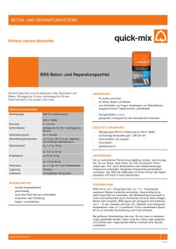 BRS Beton- und Reparaturspachtel - Quick-Mix