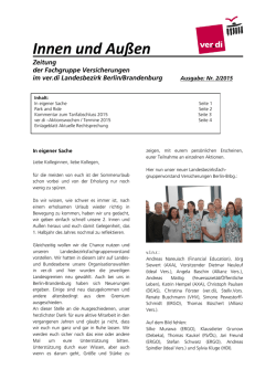 Innen und Außen - Finanzdienstleistungen Berlin-Brandenburg