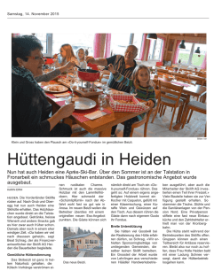 H&uuml;ttengaudi in Heiden