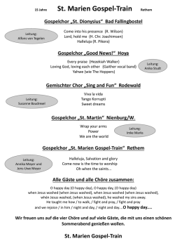 Gospelchor &bdquo;St. Marien Gospel