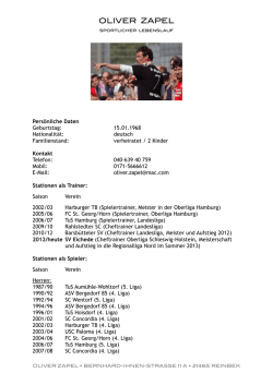sportlicher lebenslauf | pdf