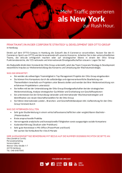 praktikant/in in der corporate strategy & development der otto group