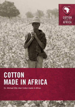 Dr. Michael Otto &uuml;ber Cotton made in Africa