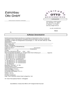 PDF Aufheizprotokoll - Estrichbau Otto GmbH