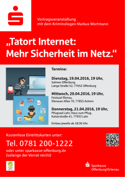 Tatort Internet: Mehr Sicherheit im Netz.