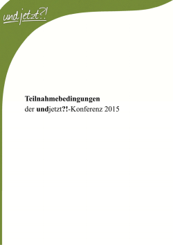 die Teilnahmebedingungen als pdf zum