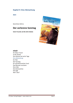 Der verlorene Sonntag