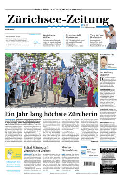 Ein Jahr lang h&ouml;chste Z&uuml;rcherin
