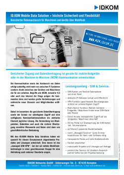 ID.KOM Mobile Data Solution &raquo; h&ouml;chste Sicherheit und Flexibilit&auml;t!