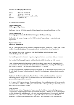 Protokoll der Sitzung vom 06.05.2015 - MGI