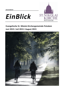 EinBlick - Evangelischer Kirchenkreis Potsdam