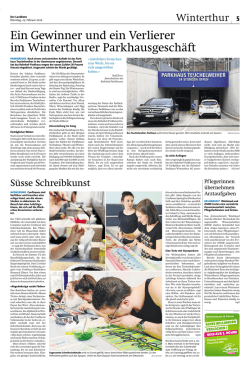 Ein Gewinner und ein Verlierer im Winterthurer Parkhausgesch&auml;ft
