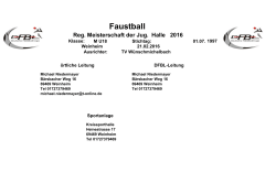 Faustball - TV Wünschmichelbach