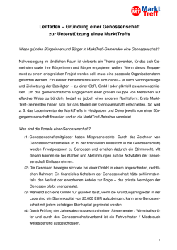 Leitfaden Genossenschaft
