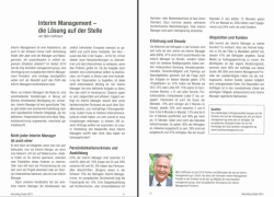 Interim Management &mdash;