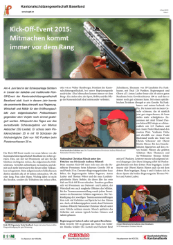 Bericht - Kantonalschützengesellschaft Baselland