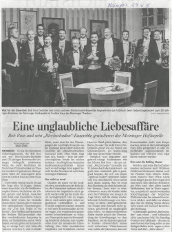 Eine unglaubliche LiebeSaff&auml;re