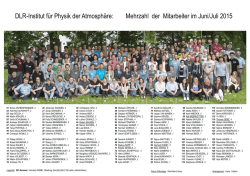 DLR-Institut für Physik der Atmosphäre: Mehrzahl der Mitarbeiter im