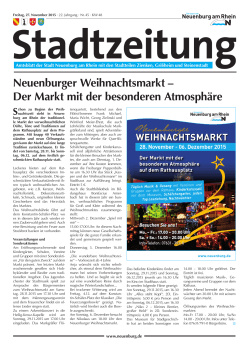 Stadtzeitung 2015 KW 48 - Stadt Neuenburg am Rhein