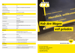 Hab den Wagen voll geladen.