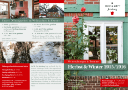 Herbst & Winter 2015/2016