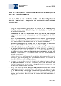 IHK-Merkblatt ElektroG f&uuml;r H&auml;ndler - IHK W&uuml;rzburg