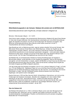 Myra Security GmbH schützt Webland AG vor DDoS