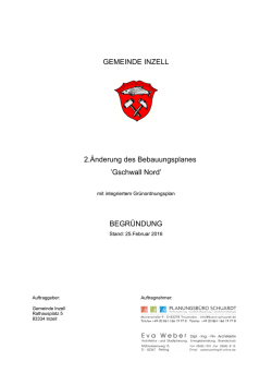 Gschwall Nord - Gemeinde Inzell