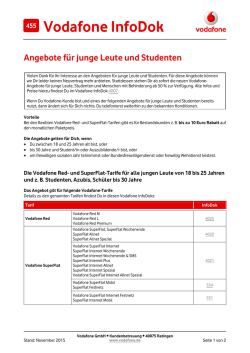InfoDok 455: Angebote f&uuml;r junge Leute und Studenten