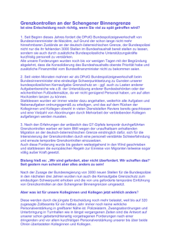 Grenzkontrollen an der Schengener Binnengrenze